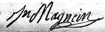 Signature Jean Magnein